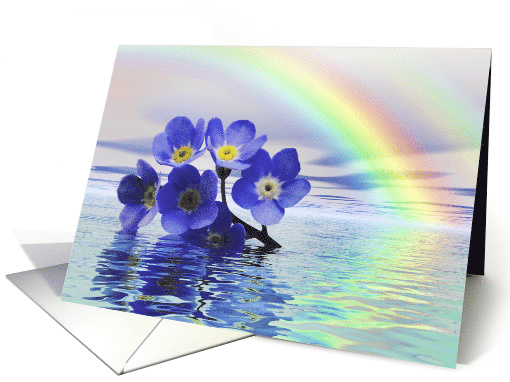 Forget Me Nots Blank Any Occasion card (531334)