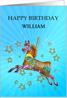 Add a Name, Carousel Horse card