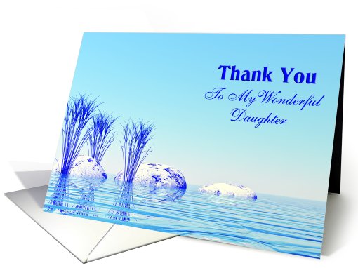 Thank You wonderful Daughter card (553167)