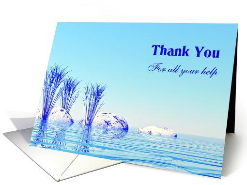 Thank You for your help card (553215)