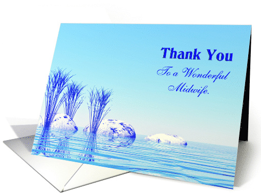 Thank You Midwife Blue Spa card (553223)
