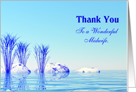 Thank You Midwife Blue Spa card