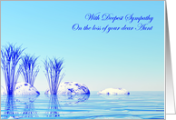 Sympath Loss of Aunt Blue Spa card