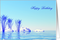 Birthday Blue Spa card