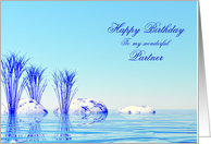 Partner Birthday Blue Spa card