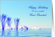Great Grandad Birthday Blue Spa card