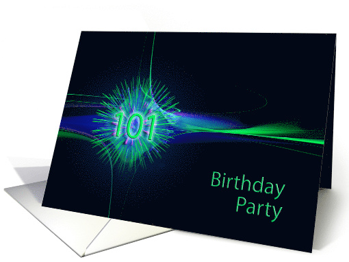 101st Birthday Party Invitation card (613904)