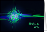 89th Birthday Party Invitation card