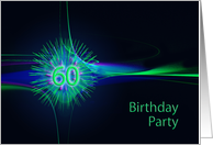 60th Birthday Party Invitation card