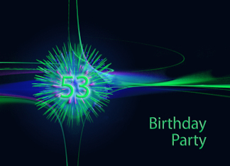53rd Birthday Party Invitation