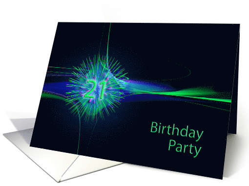 21st Birthday Party Invitation card (615243)