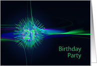 21st Birthday Party Invitation card
