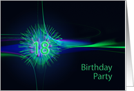 18th Birthday Party Invitation card