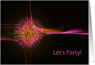 Let’s Party invitation card