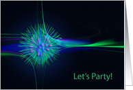Let’s Party invitation card