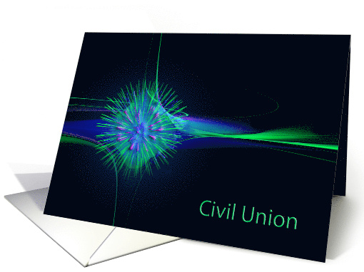 Civil Union Celebration Invitation Abstract card (620720)
