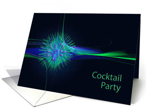 Cocktail Party Invitation Abstract card (620723)