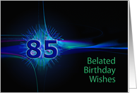 85th Belated Birthday Abstract card