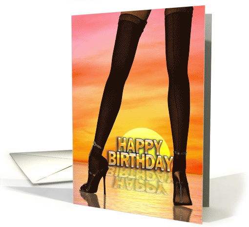 Sexy Legs Birthday card (643650)