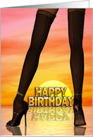 Sexy Legs Birthday card