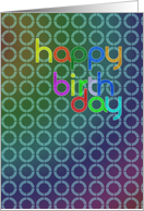 Abstract Birthday card