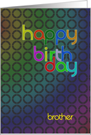 Brother Abstract Birthday card