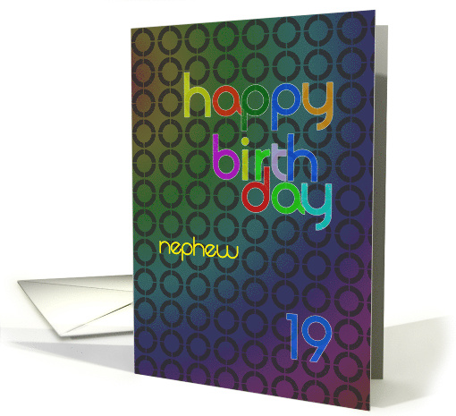 Nephew 19 Birthday card (696293)