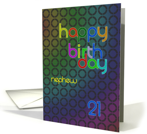 Nephew 21 Birthday card (696295)