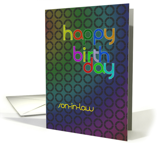 Son-in-Law Birthday card (696358)