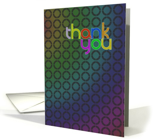 Abstract Thank You card (696394)