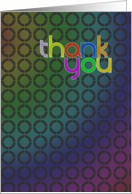 Abstract Thank You card