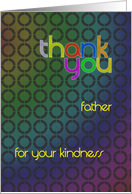 Abstract Thank You Father card