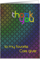 Thank You Caregiver card