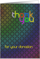 Donation Thank You card