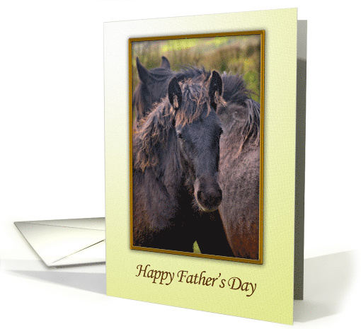 Father's Day with a Young Horse card (700266)