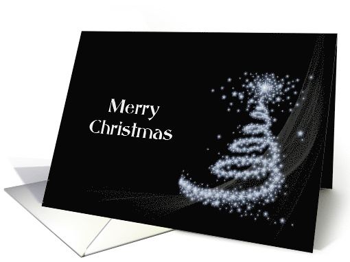Simple Black and White Christmas card (707175)