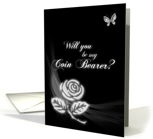 Coin Bearer, A classy minimalistic black and white card (709870)