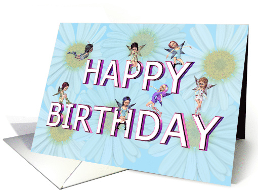 Birthday Fairies card (736211)