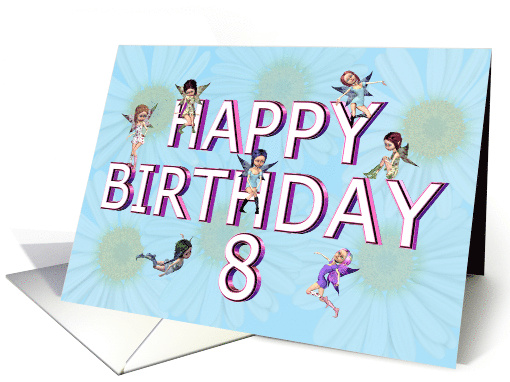 8th Birthday Fairies card (736224)