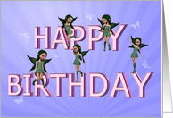 Birthday Fairies card
