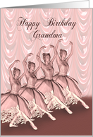 Grandma Birthday Ballerinas card