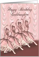 Goddaughter Birthday Ballerinas card