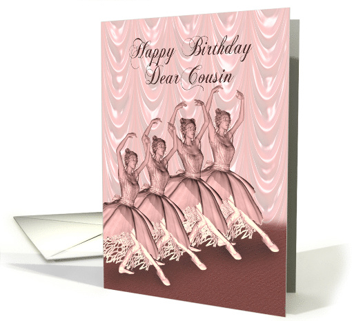 Cousin Birthday Ballerinas card (746308)