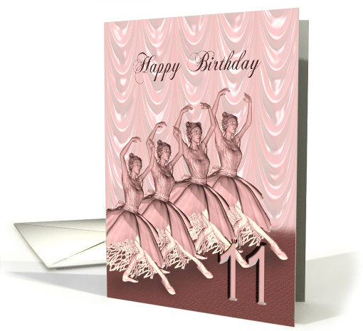 11th Birthday Ballerinas card (746841)