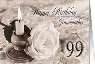 Grandmother 99th Birthday Traditional card