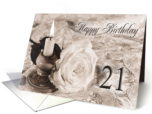 21st Birthday Traditional card (756020)