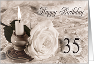 35th Birthday Traditional card