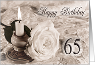 65th Birthday Traditional card