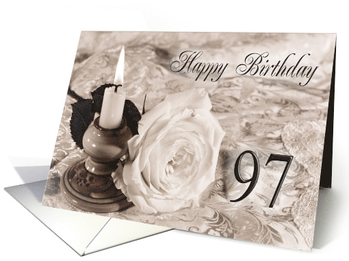 97th Birthday Traditional card (756576)