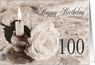 100th Birthday Traditional card